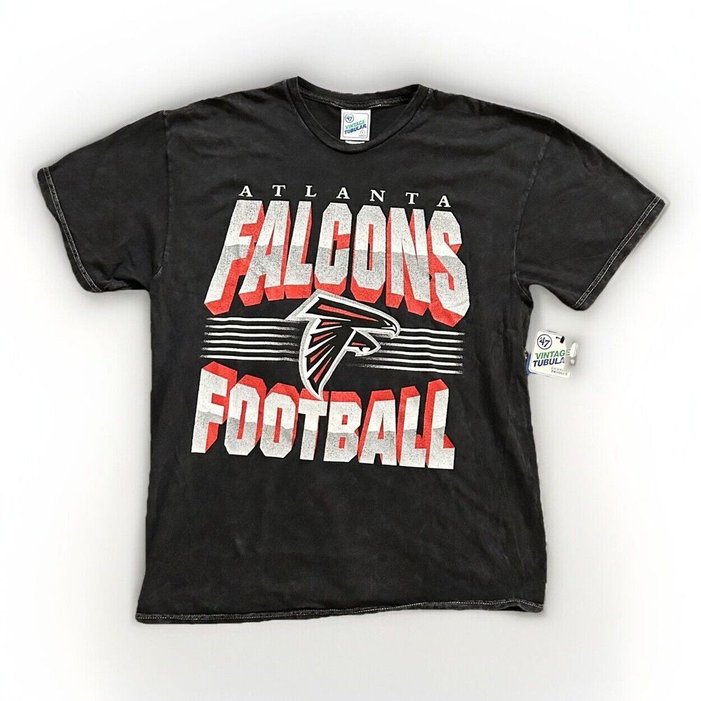 Atlanta‎ Falcons '47 Brand Vintage Tubular Large Shirt Black New With Tags